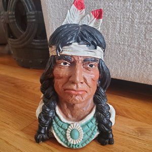 Vintage Universal Statuary Corp 1966 Native American Chef Bust